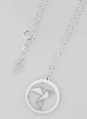 Collier Religieux Médaille Colombe Origami 20mm