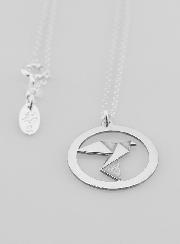 Collier Religieux Médaille Colombe Origami 20mm