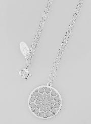 Collier Religieux Pendentif Vitrail - Argent 925