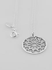 Collier Religieux Pendentif Vitrail - Argent 925