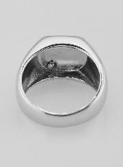 Bague Chevalière en Argent Massif - Taille 56