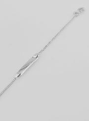 Gourmette de Baptême en Argent - Maille 1,4mm