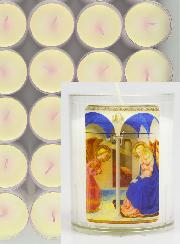 Lot de 10 Bougies Veilleuses ND de l'Annonciation