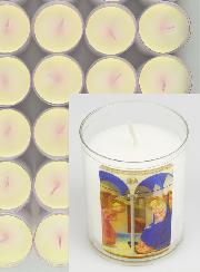 Lot de 10 Bougies Veilleuses ND de l'Annonciation