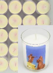 Lot de 10 Bougies Veilleuses Notre Dame du Laus