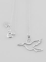 Collier Religieux Colombe Contour - Argent 925/1000