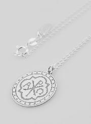 Collier Religieux Monogramme du Christ Gravé - 20mm
