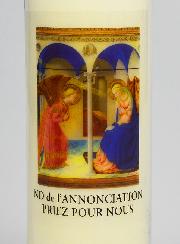Bougie de Neuvaine à Notre Dame de l'Annonciation
