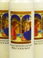 Lot de 3 Bougies de Neuvaine à Notre Dame de l'Annonciation
