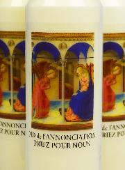 Lot de 6 Bougies de Neuvaine à Notre Dame de l'Annonciation