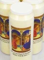 Lot de 6 Bougies de Neuvaine à Notre Dame de l'Annonciation