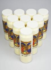 Lot de 10 Bougies de Neuvaine à Notre Dame de l'Annonciation