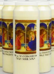 Lot de 10 Bougies de Neuvaine à Notre Dame de l'Annonciation