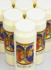 Lot de 10 Bougies de Neuvaine à Notre Dame de l'Annonciation