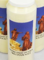 Lot de 3 Bougies de Neuvaine à Notre Dame du Laus