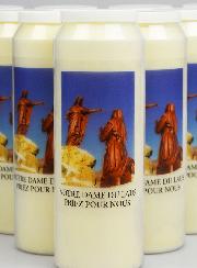 Lot de 10 Bougies de Neuvaine à Notre Dame du Laus