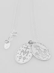 Collier Religieux Médaille Miraculeuse - Argent 925
