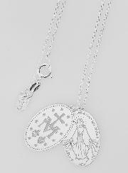 Collier Religieux Médaille Miraculeuse - Argent 925