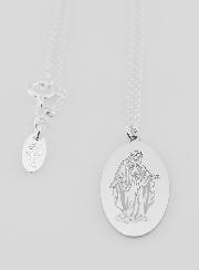 Collier Religieux Vierge Miraculeuse - Argent 925