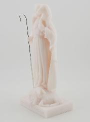 Statue Religieuse Christ bon Pasteur en Albâtre - 17cm