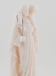 Statue Religieuse Christ bon Pasteur en Albâtre - 17cm