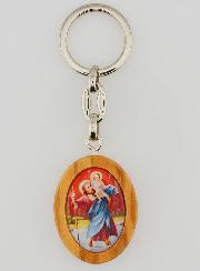 Porte-clés Saint Christophe & Christ