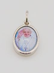 Médaille Pape François Argentée - 15mm