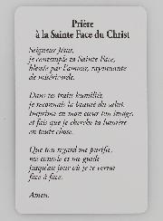 Carte de Prière à la Sainte Face du Christ