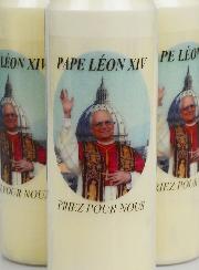 Lot de 3 Bougies de Neuvaine au Pape Léon XIV