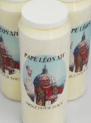 Lot de 3 Bougies de Neuvaine au Pape Léon XIV