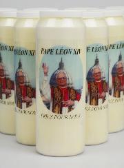 Lot de 10 Bougies de Neuvaine au Pape Léon XIV