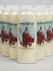 Lot de 20 Bougies de Neuvaine au Pape Léon XIV