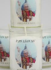 Lot de 4 Bougies Veilleuses Pape Léon XIV