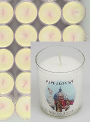 Lot de 24 Bougies Veilleuses Pape Léon XIV