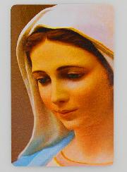 Carte de Prière à Notre Dame de Medjugorje
