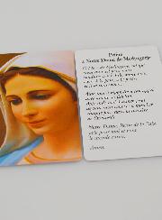 Carte de Prière à Notre Dame de Medjugorje