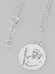 Médaille + Chaîne Argent - Saint Christophe 20mm