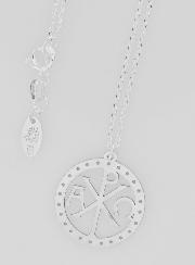 Médaille + Chaîne en Argent - Monogramme du Christ