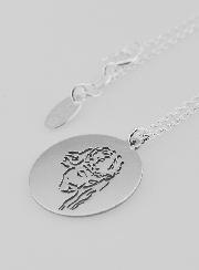 Collier Religieux en Argent - Jésus Christ 20mm