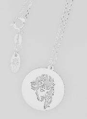 Médaille + Chaîne en Argent - Jésus Christ 20mm