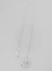 Collier Religieux Vierge à l'Enfant Etoilée en Argent 20mm