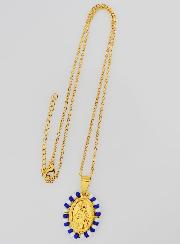 Médaille Miraculeuse + Chaîne - Perles Marinière