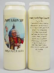 Bougie de Neuvaine au Pape Léon XIV + Prière