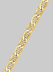 Chaîne 45cm Maille Marine Battue 1,5mm - Or 9k