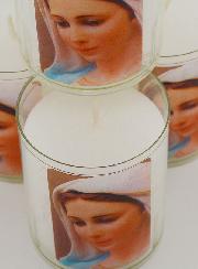 Lot de 4 Bougies Veilleuses ND de Medjugorje