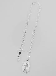 Collier Religieux Notre Dame de Lourdes - Argent 925