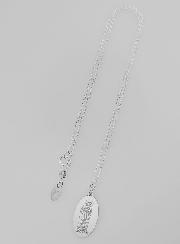 Médaille Vierge Marie + Chaîne - Argent Massif