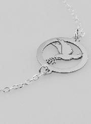 Bracelet en Argent Massif - Colombe & Rameau