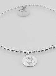 Bracelet Boule en Argent - Croix Ajourée & Vierge
