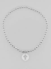 Bracelet Boule Croix Ajourée - Argent Massif